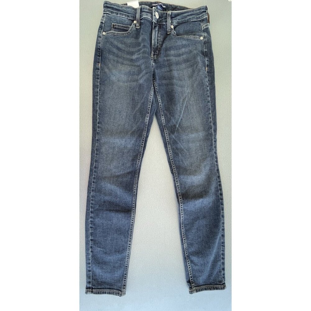 Calvin Klein Womens Jeans Mid-Rise Skinny Blue Medium Wash Denim Size W27/L30